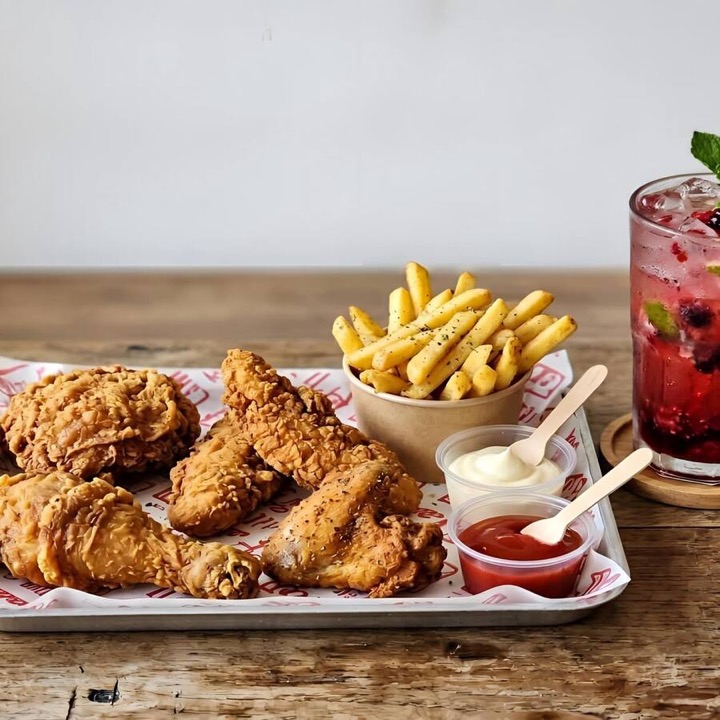 6pc Broasted Chicken Combo