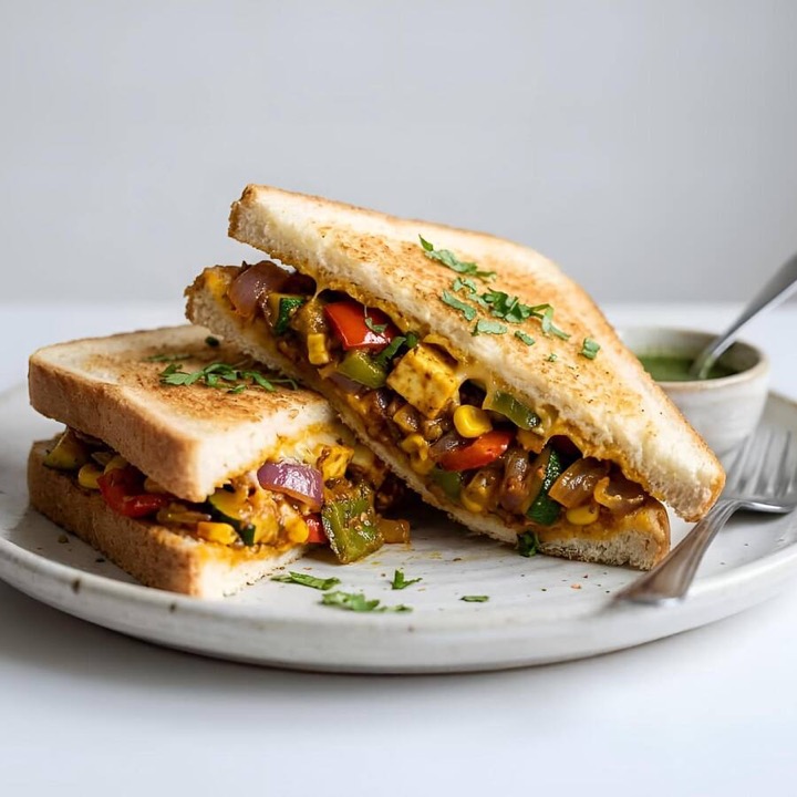 Sauted Veggies Tikka Sandwich